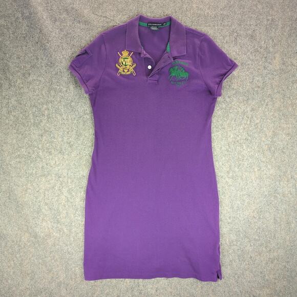 Ralph Lauren Polo Shirt Womens Large Big Pony Crest Equestrian Jockey Club - Picture 1 of 9